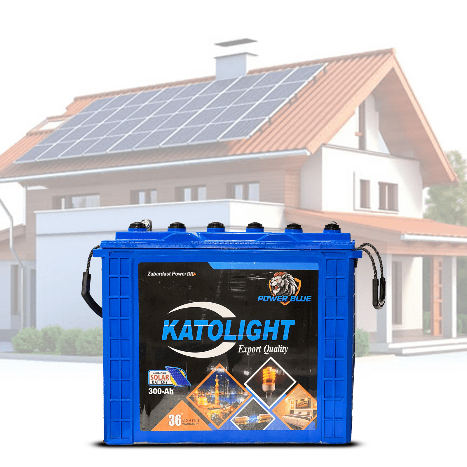 Tall tubular power blue 300